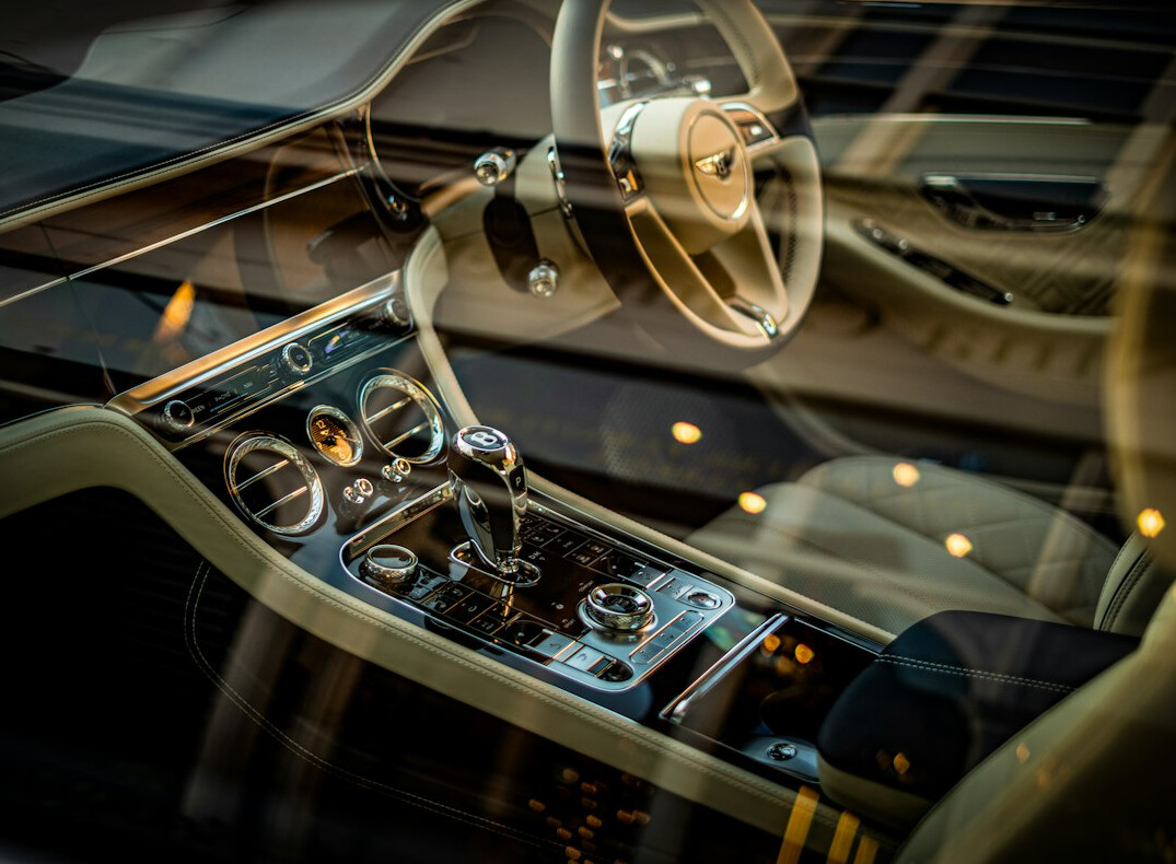 luxury car interior