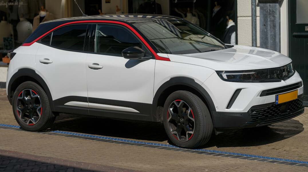 urban electric cars on street